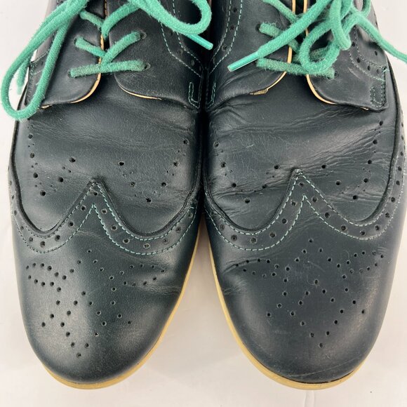 Sz‎ 12 John Fluevog Flight BLQ Lace-Up Brogue Oxford Derby Men Shoes - Picture 5 of 14